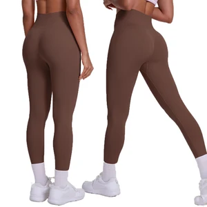 Women's High Waist Seamless Yoga Pants High Quality Solid Color Breathable Fitness Shorts