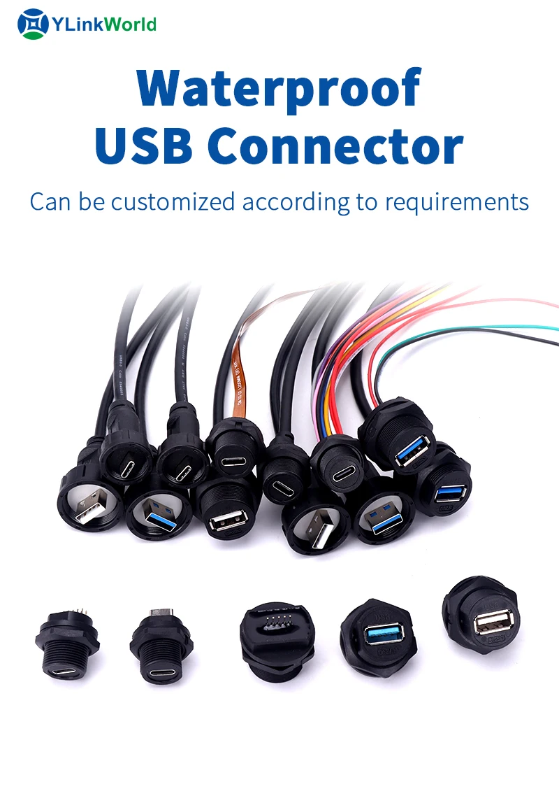 Usb Type A B C Connector 2.0 3.0 3.1 3 Female Male Cable Pcb Panel