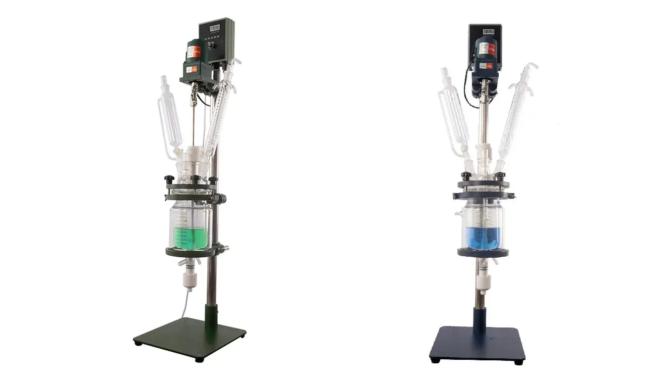 Xianglu 1l Chemical Lab Jacketed Single Layer Glass Reactor Reaction