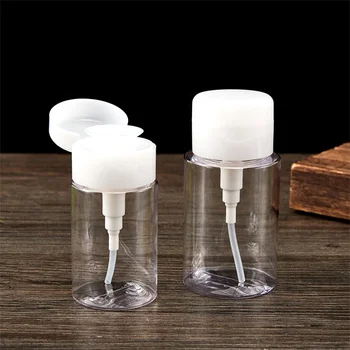 100ml 150ml 200ml Liquid Press Pump Dispenser Bottle for Toner Nail Polish Makeup Remover on Sale