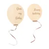 Wooden balloon mileage piece set large balloon