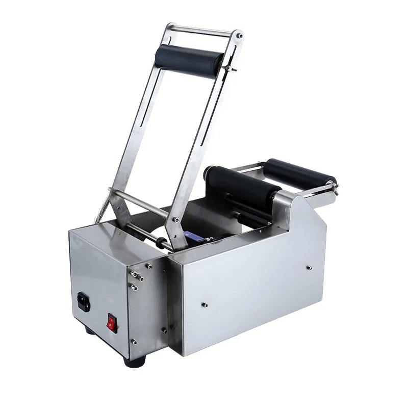 TEBAK SY-30-50 Semi Automatic Round Bottle Labeling Machine Labeller Machine Cylinder Bottle Self Adhesive Labeling Machine
