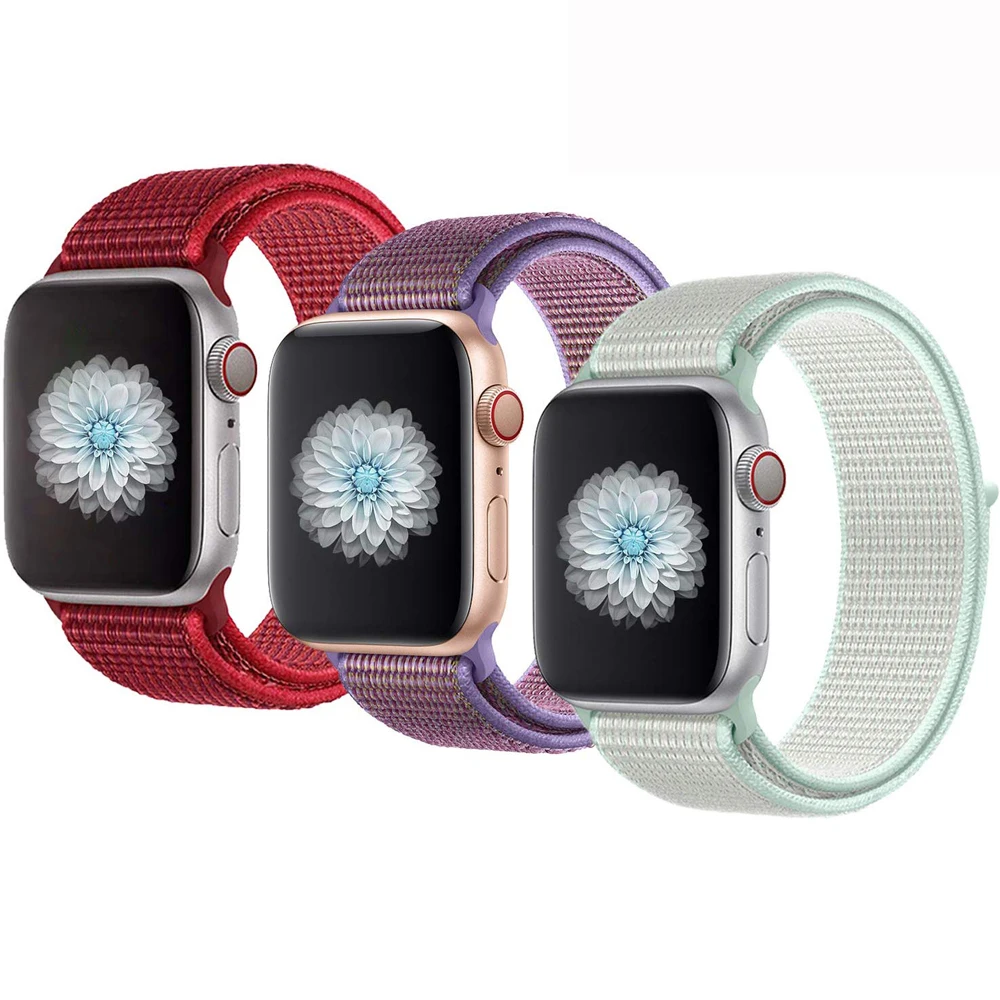 Material De Silicona De Moda Correa De Reloj Para Apple 38/40/42/44mm Iwatch  Serie 5 /4/3/2/1 Correa De Reloj - Buy Nylon Deporte Reloj De Apple 5 Banda  Apple Iwatch Reloj De La