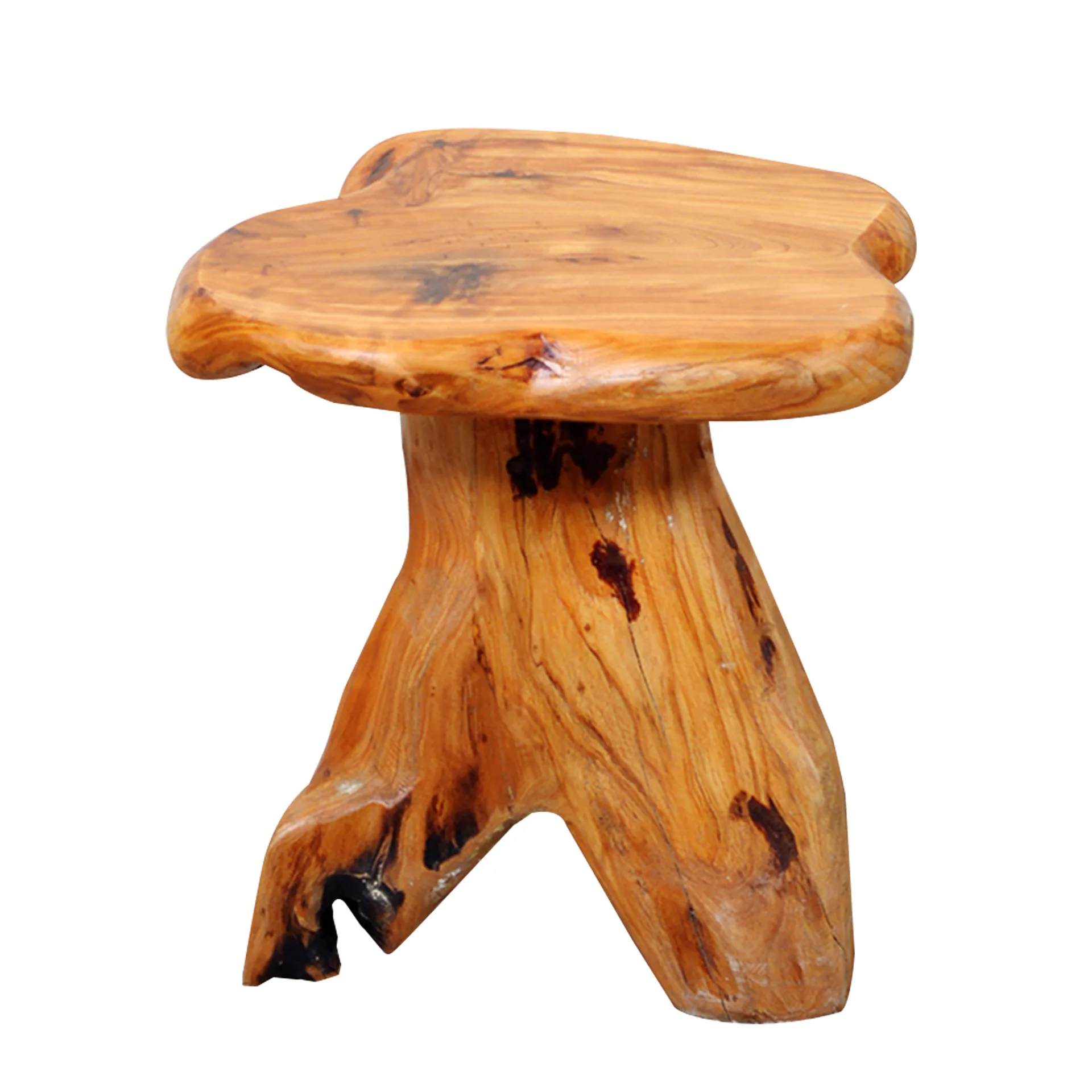 Natural Wood Tree Root Carving Craft Stool Promotional Gift