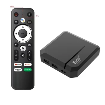 Wholesale h313 TV98 5g android  tv box 2GB 16GB smart media player ATV BT voice remote control