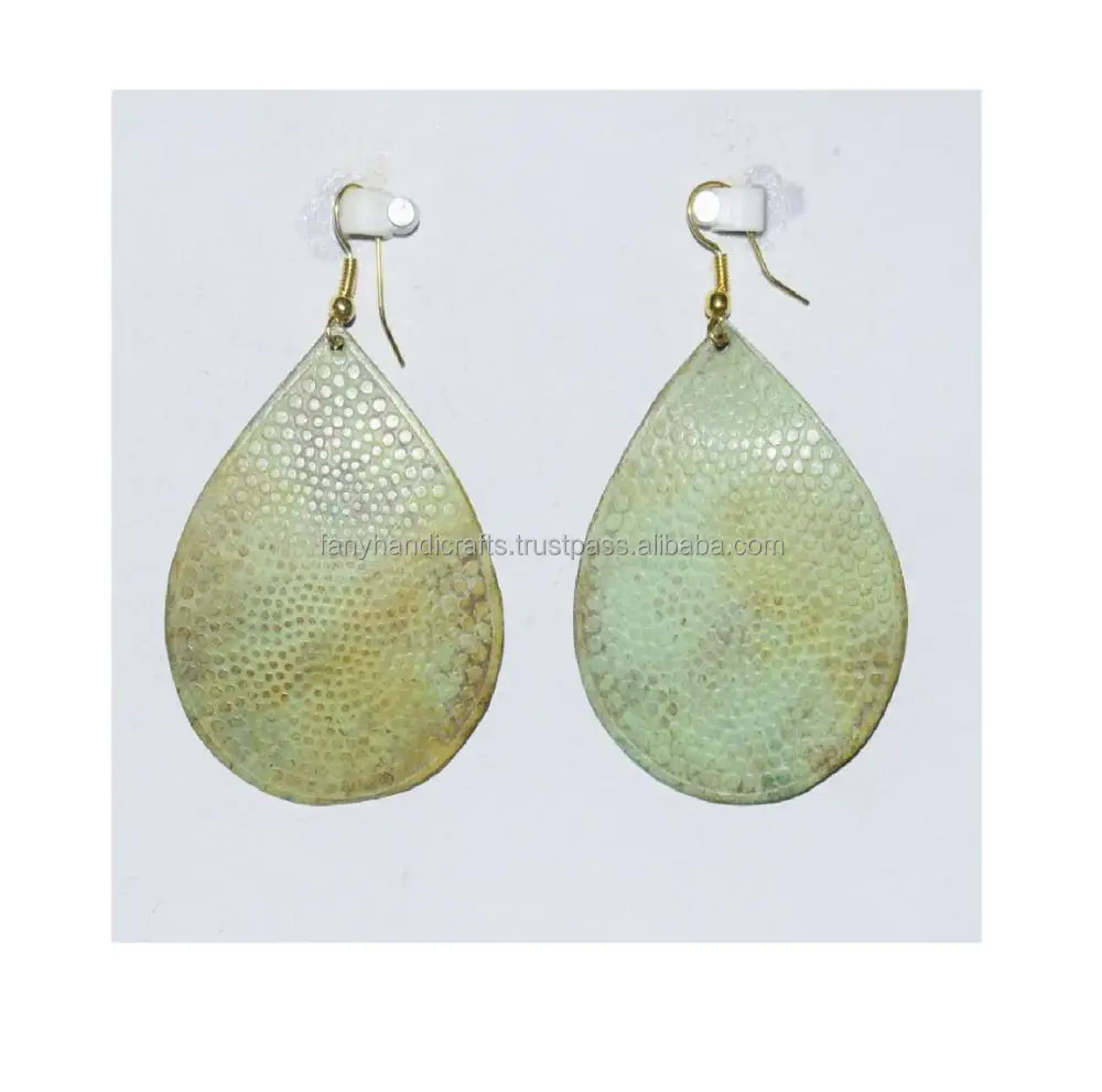 Finland 2025 Basic Long Oval Turquoise long oval gold earrings Gold metal hollow Women long oval gold earrings Jewelry