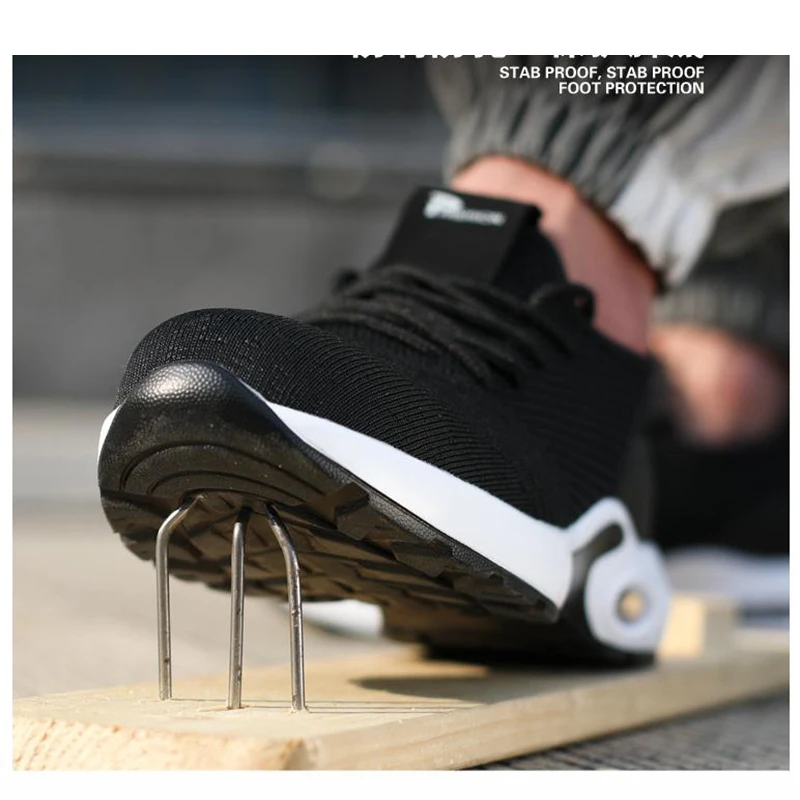 Steal New Construction Anti Smash Puncture Resistant Steel Toe Safety ...