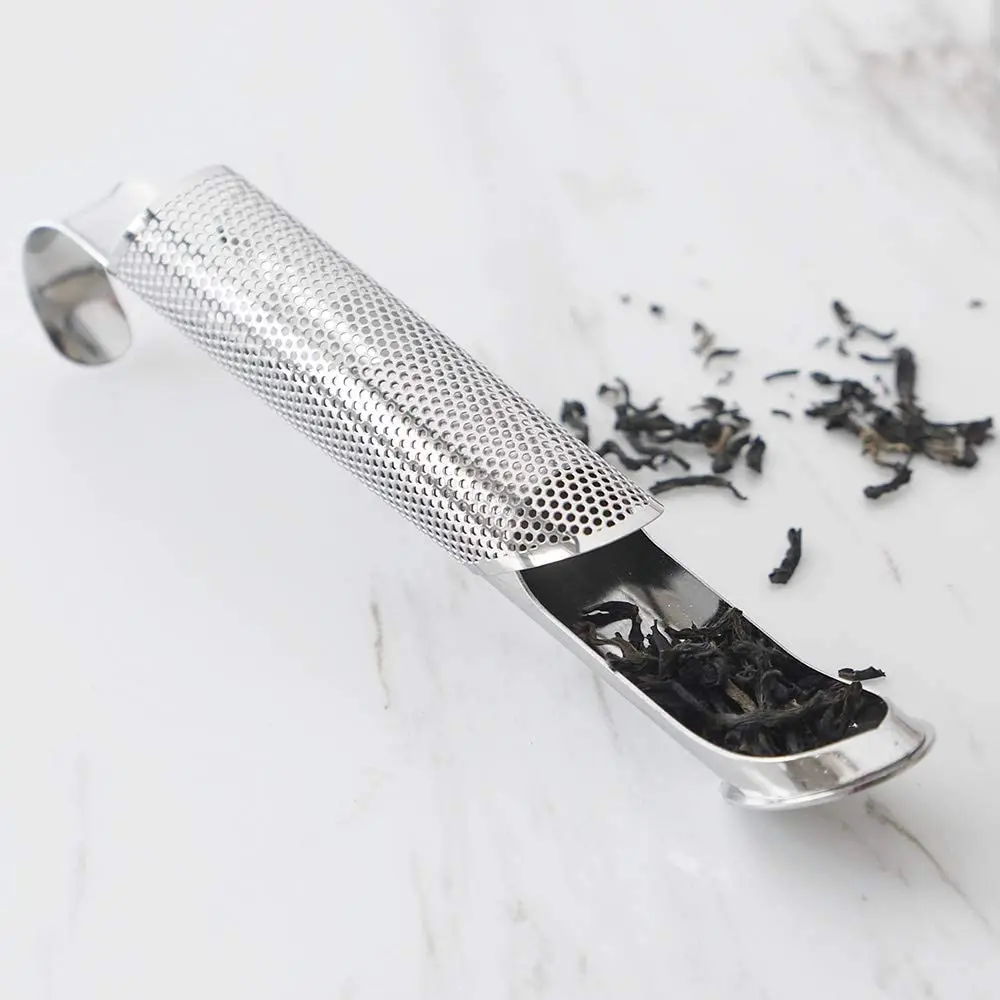 Pipe Tea Strainer Cylindrical Mesh Tea Filter Stainless Steel Unique Tube Tea Stick Infuser