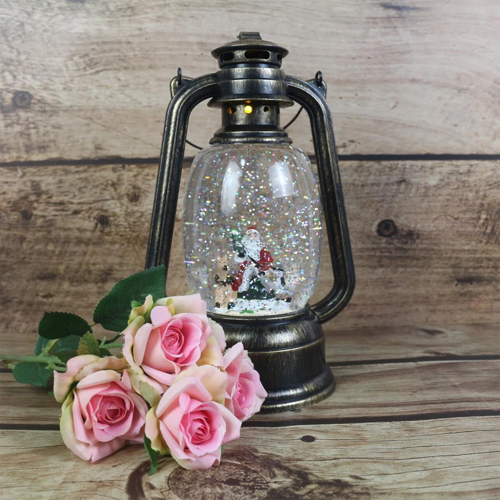 Ретро старомодная масляная лампа, антикварные медные светодиодные масляные свечи