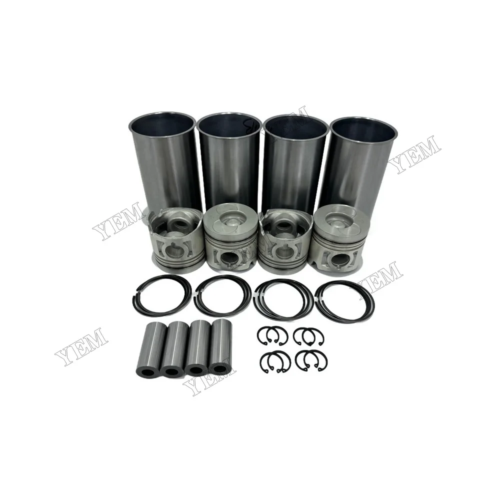 Cylinder Liner Kit Compatible for Isuzu 4JB1 Industrial Engine Parts 4