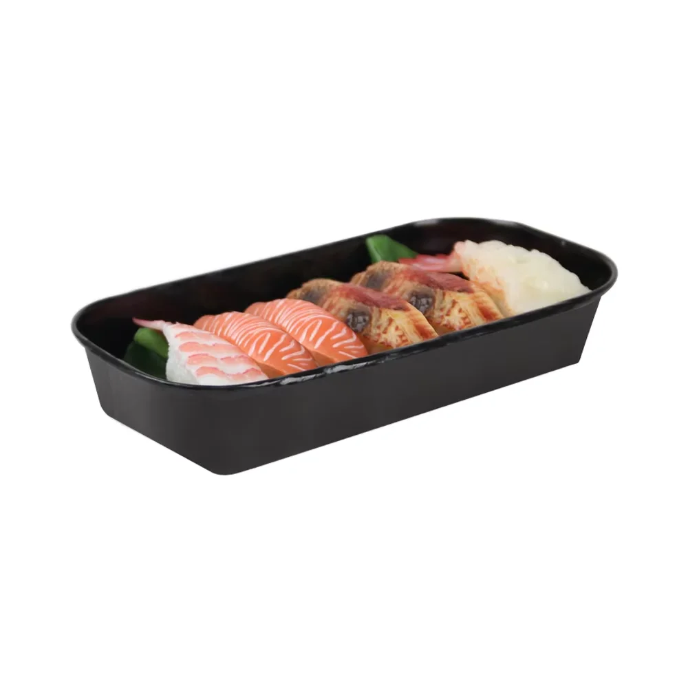 Restaurant Takeaway Sushi Lidding Tray with Lid
