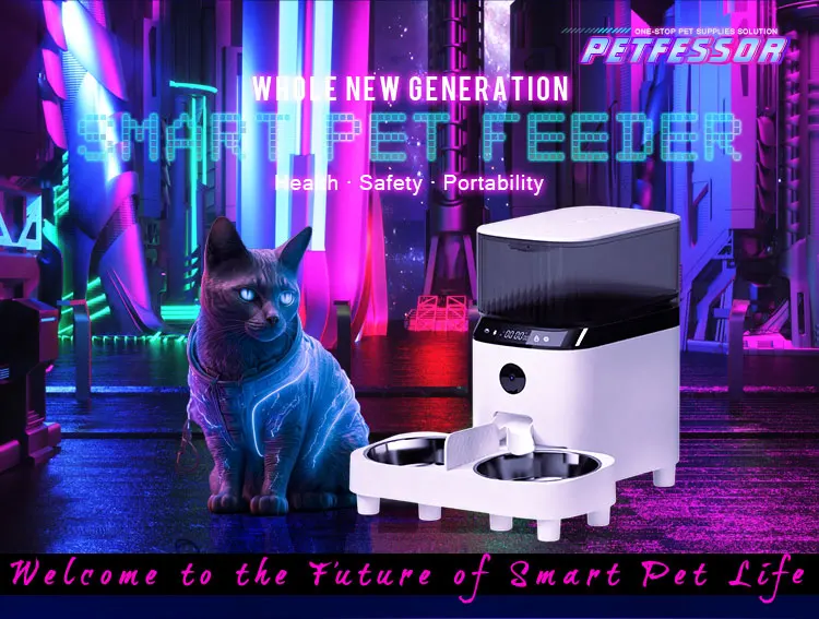 Tuya Dog Cat Smart Pet Feeder Wifi Mobile Phone App Remote Control