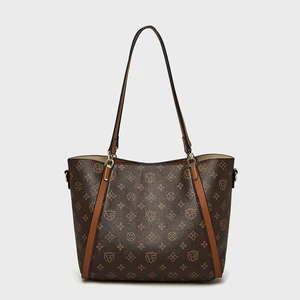 OEM ODM Custom Logo Pu Leather Shoulder Sling Bag Fashion Handbag Wholesale High Quality Fashion Luxury Women's Tote Bag