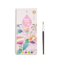 Pocket Cute Magic Watercolor Books Magic Water Pen Book Water Reveal DIY Watercoloring Book for Kids