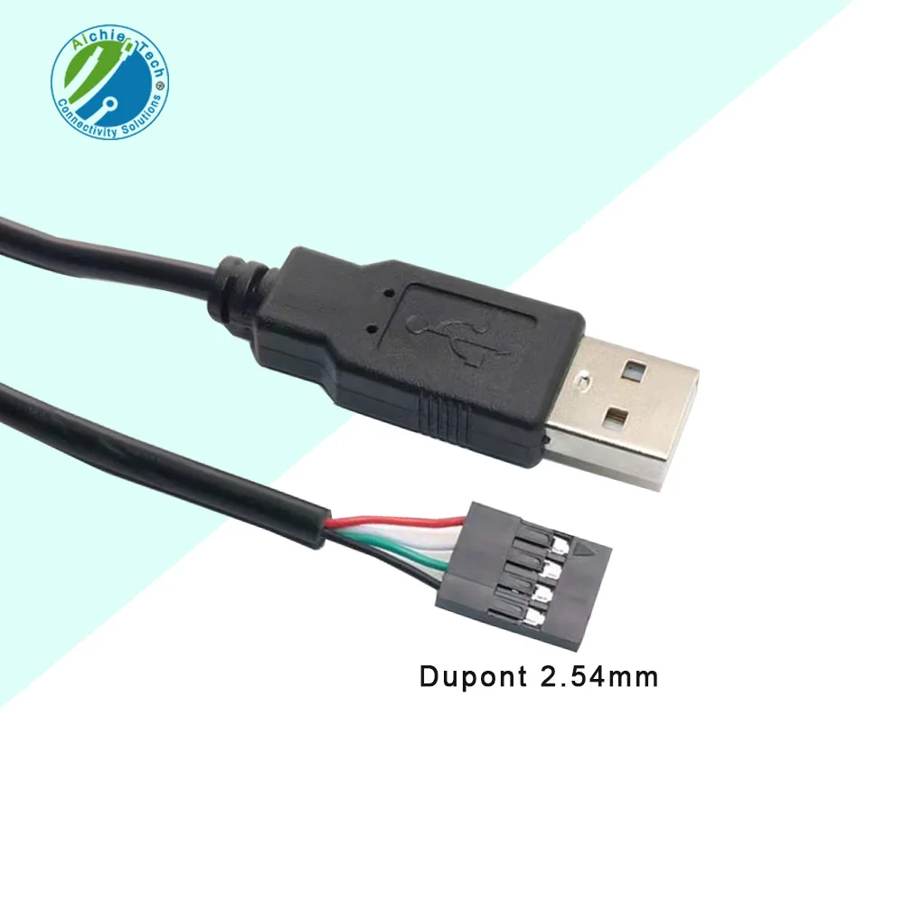 カスタムJST PHコネクタ USBケーブル 1m 28AWG/26AWG PVC製