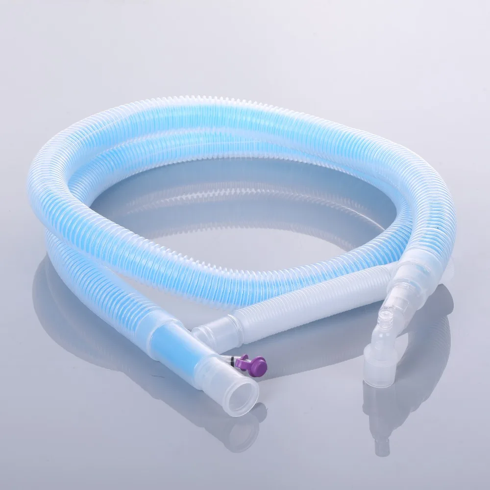 Coaxial Adult Breathing Circuit with Anesthesia Mask Breathing Bag Smoothbore Length 20cm Breathing Circuit Babies Bubble Cpap