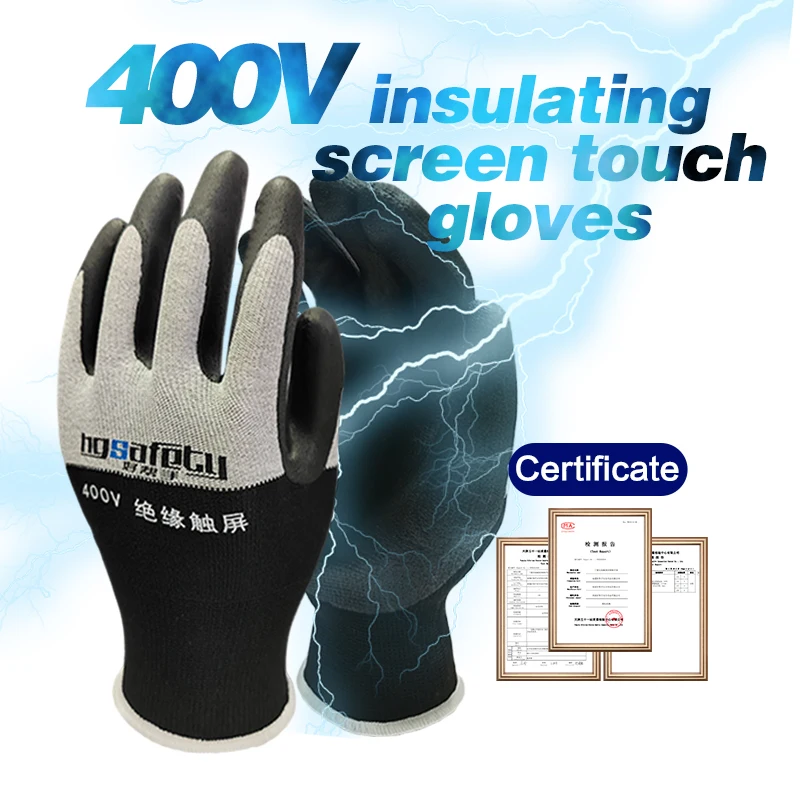 Grohandel Hochleistungs-Industrie-Elektro handschuhe Arbeits sicherheit  Nitril-Isolier handschuhe 400V