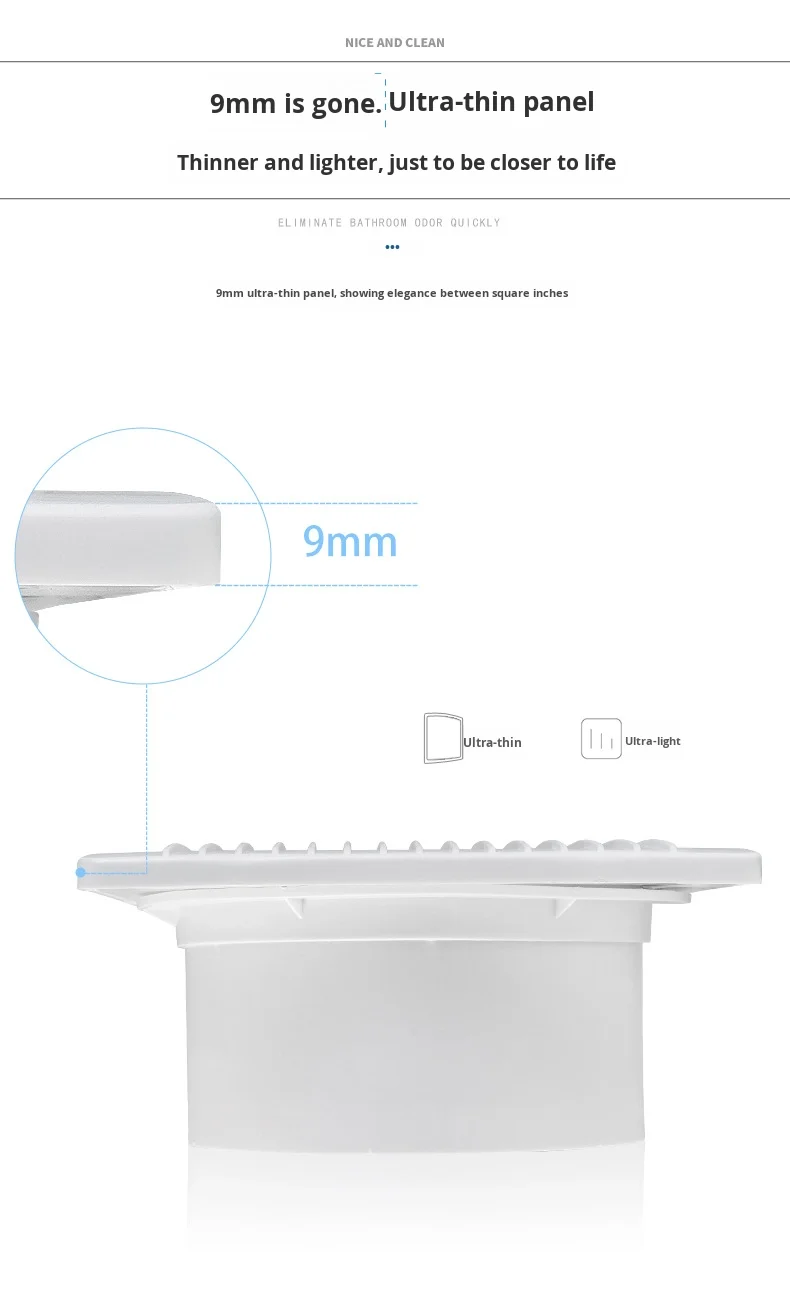 Axial Flow Ventilation Fan, 4inch, 6inch, 8inch, Plastic - detail 8