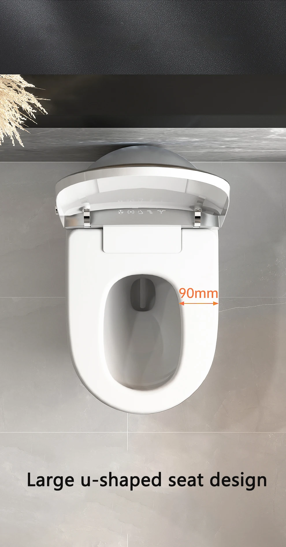 New design porcelain toilet bowl floor mounted water closet bathroom automatic colour one piece siphon smart toilet intelligent manufacture