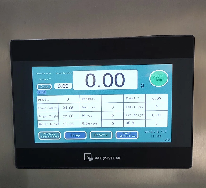 Automatic Online Checkweigher Machine Price With Belt Conveyor and  Rejection Device