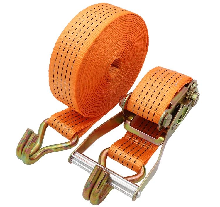 2000kgs 3m Ratchet Tie Down Straps Polyester Cargo Lashing Straps
