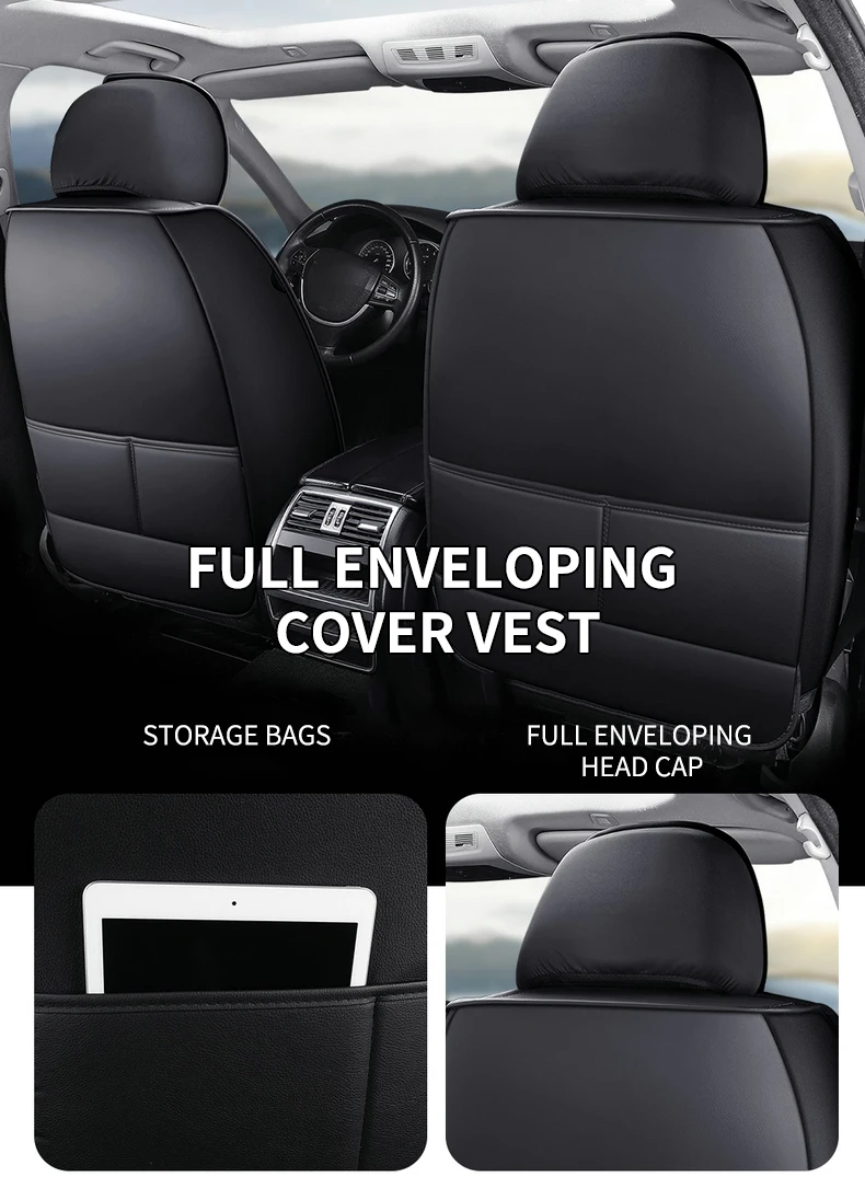 Car Seat Covers Full Set Luxury High Quality Four Season Universal Pu