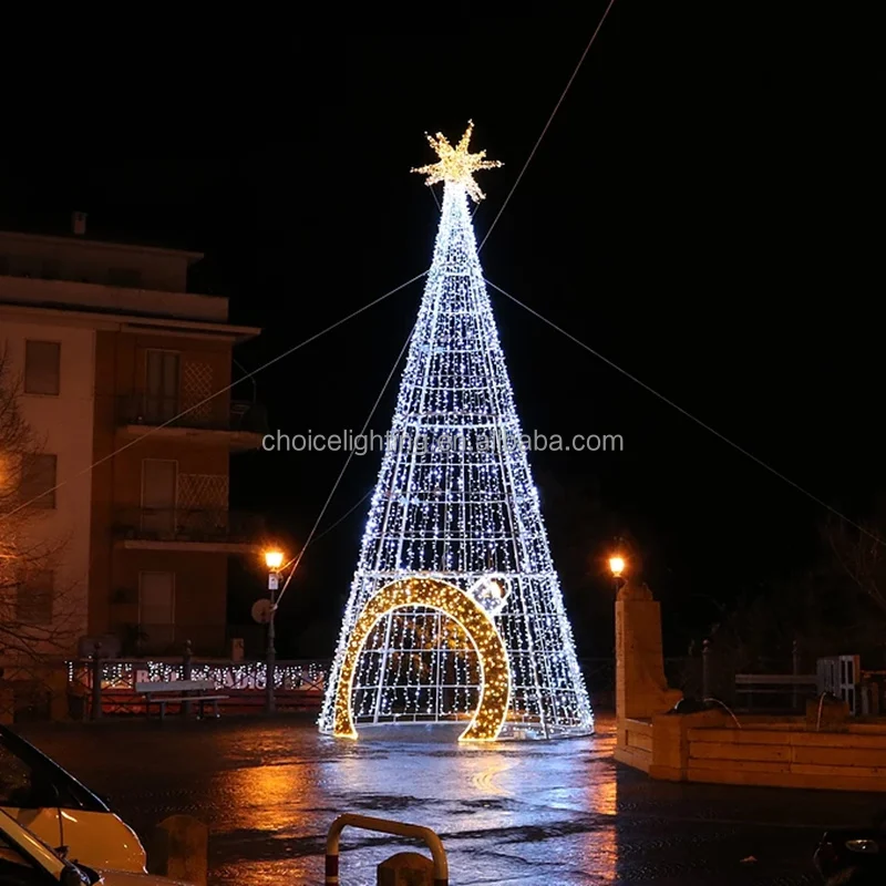 Outdoor 20ft 30ft 40ft 50ft LED Artificial Holiday Decorative Giant ...