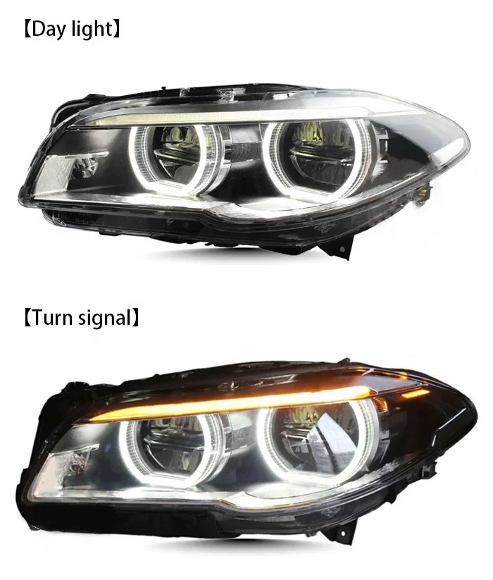 product modified head light led lamp for bmw f10 f18 m5 headlight car accessories 2011   2017 f10 light plug and play front lights499-6