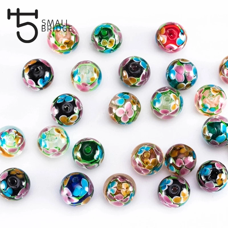 Wholesale 12mm Murano Handmade Lampwork Glass Beads Women's Jewelry ...