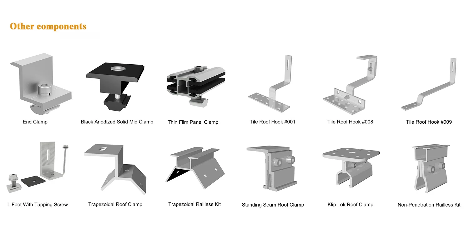 Supersolar Aluminium Solar Panel Mounting Structure System For Flat ...