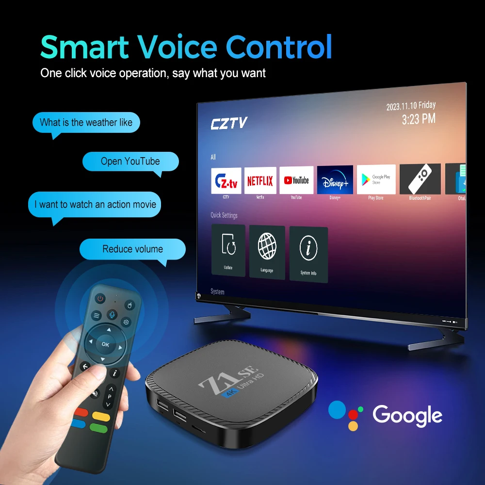 z1 Se Android 10.0 Os TV Box 2gb 16gb and 1gb 8gb Allwinner