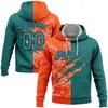 Vert sarcelle et orange