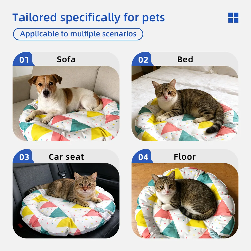 Travelling Washable Portable Folding Waterproof Pet Bed Dog Cooling Ma - product detail 5