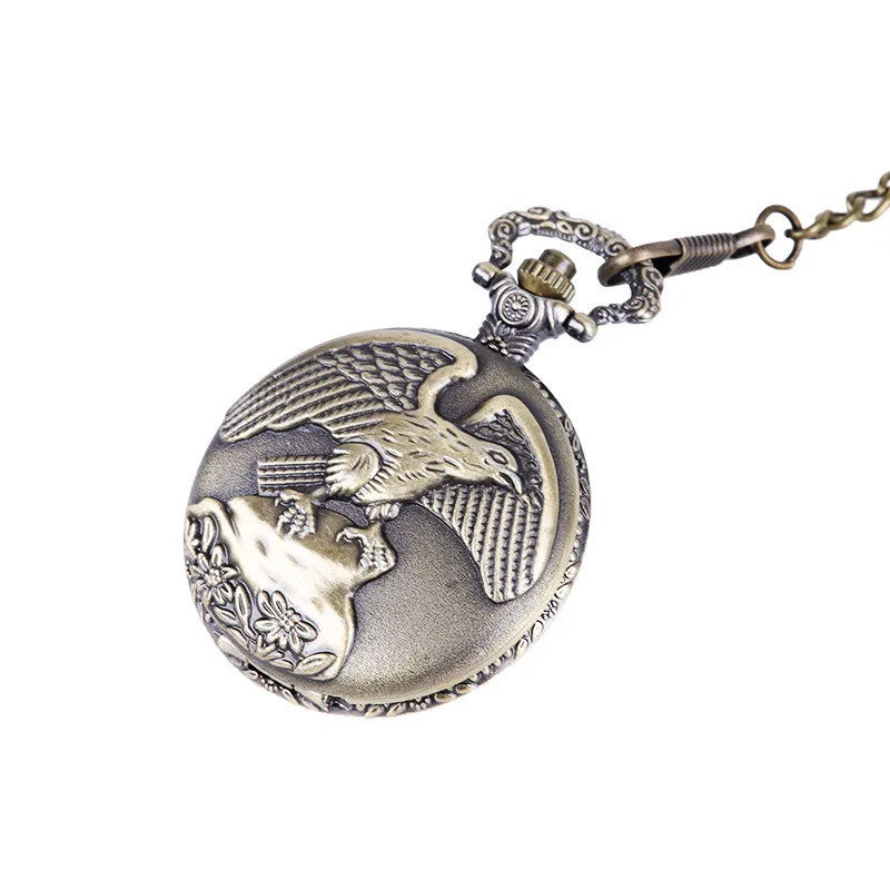 Weflourish PW107 Vintage Pocket Watch, Stainless