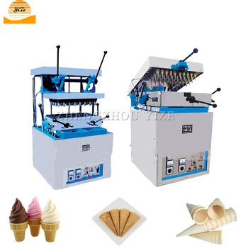 Crimping Color Double Ice Cream Cones Making Machine Automatique ...