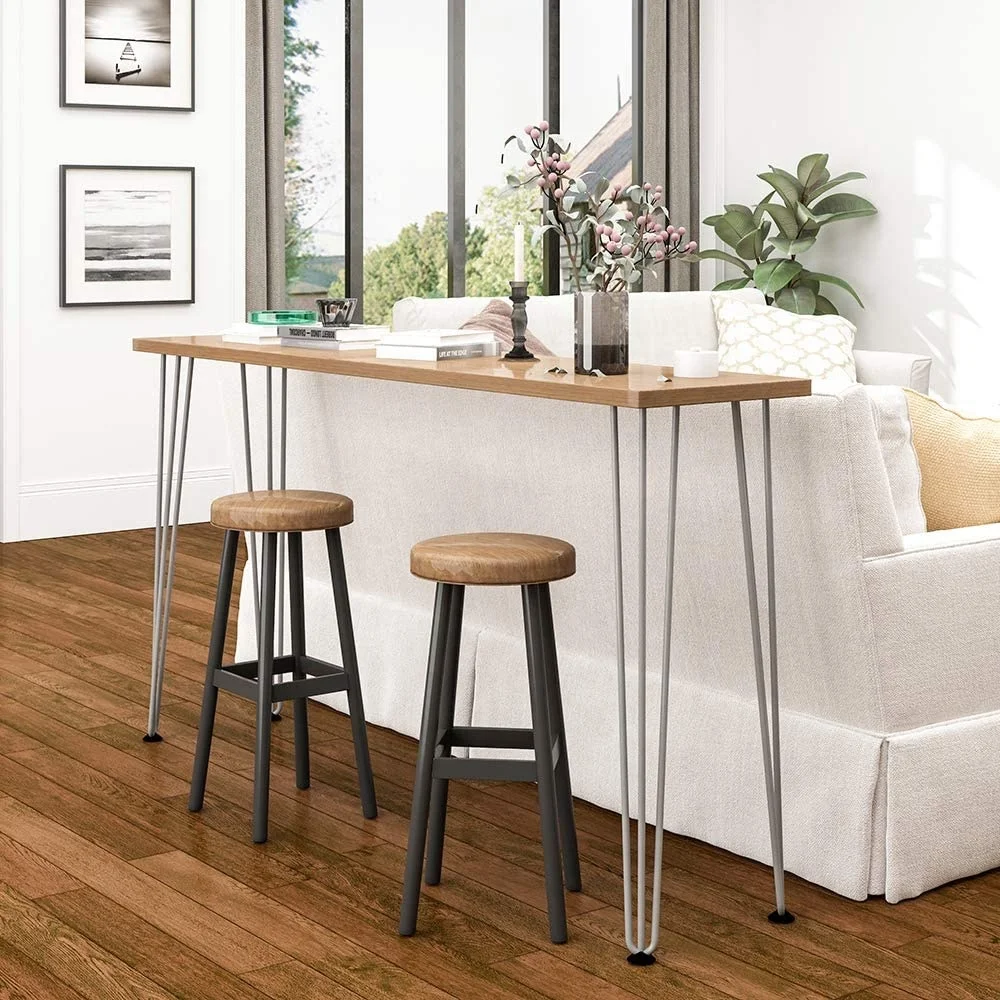 Hairpin Legs 2 Rod 16 Inch Hairpin Table Legs Best Black Metal Steel Brass Coffee Table Hairpin