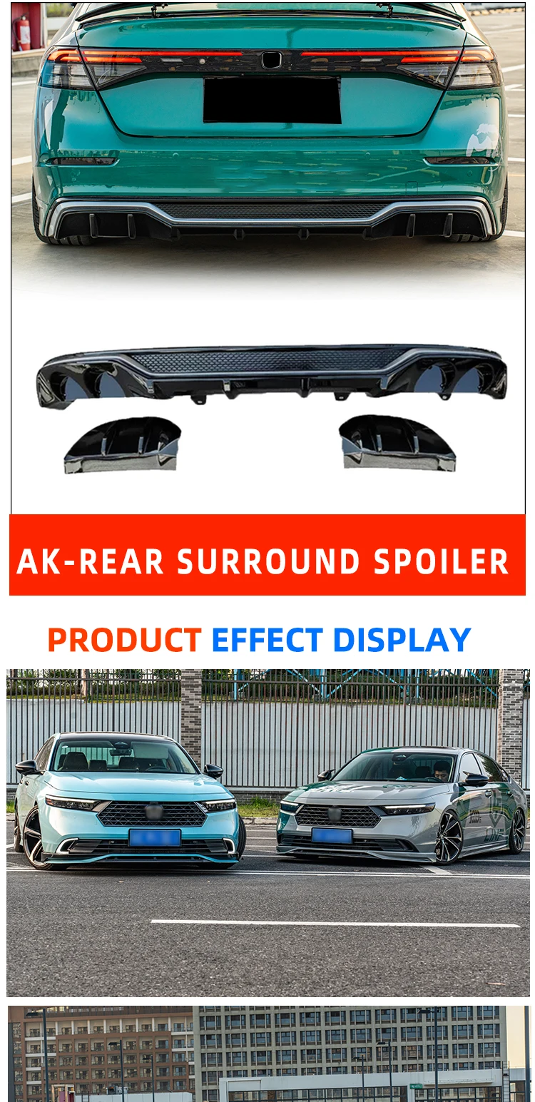 Abs Material Body Kit Upgraded Ak Style Front Lip Back Lip Side Skirt