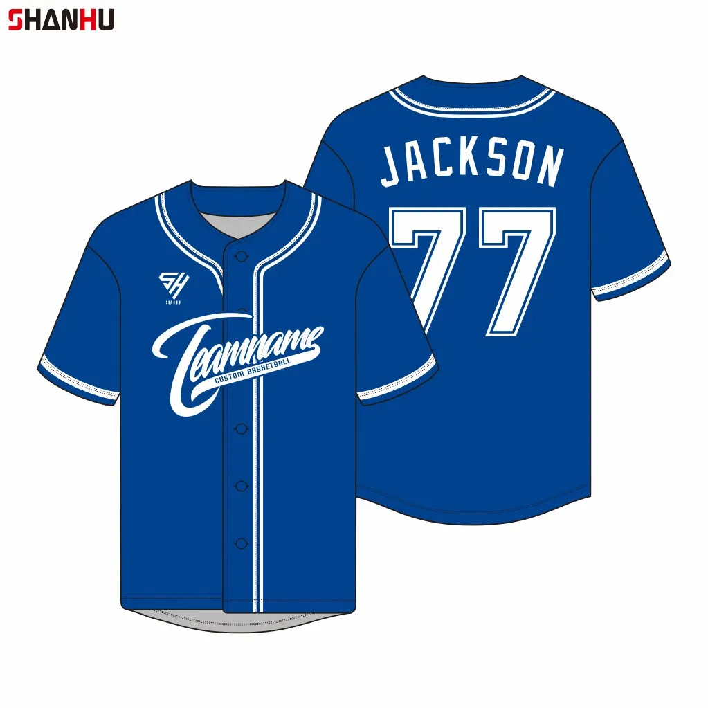 Blue Wholesale Baseball Jerseys China Factory Direct High Quality