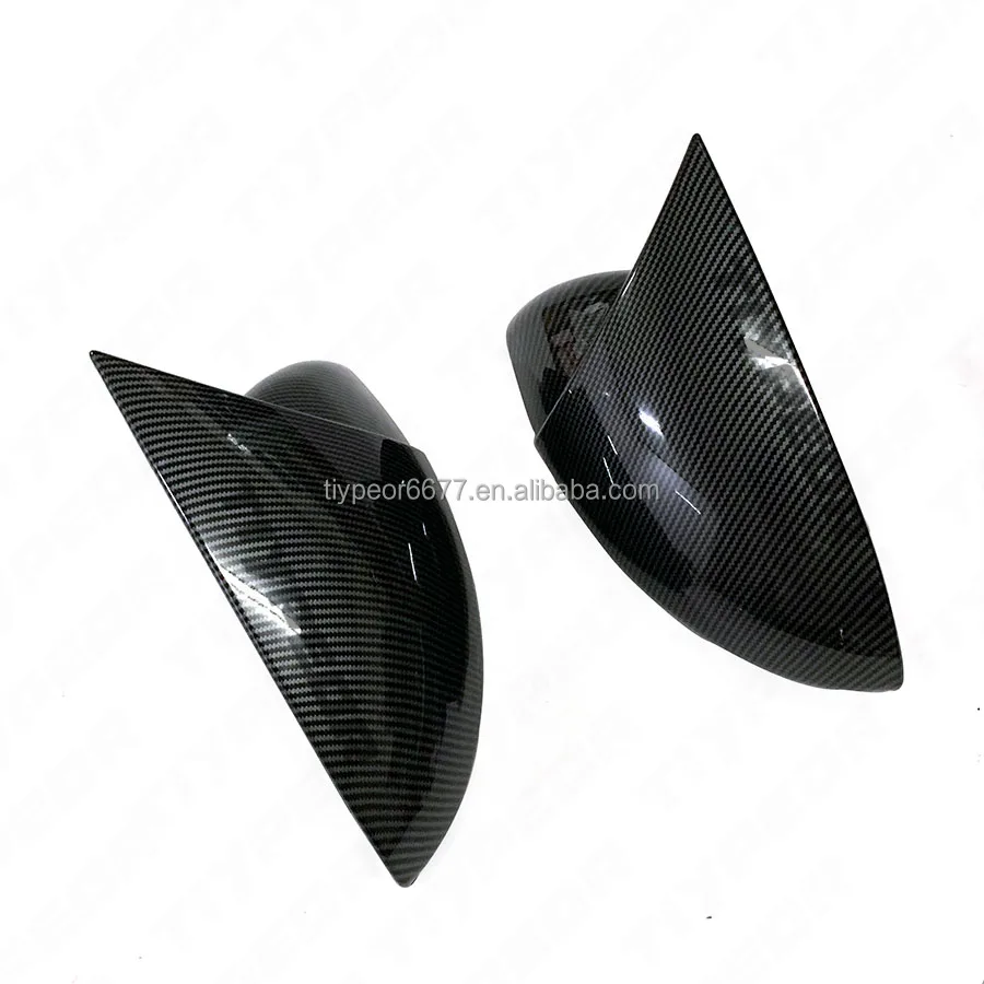 product tiypeor glossy black add on side mirror covers cap for renault megane 4 mk4 2016   2020   car exterior mirror accessories-5