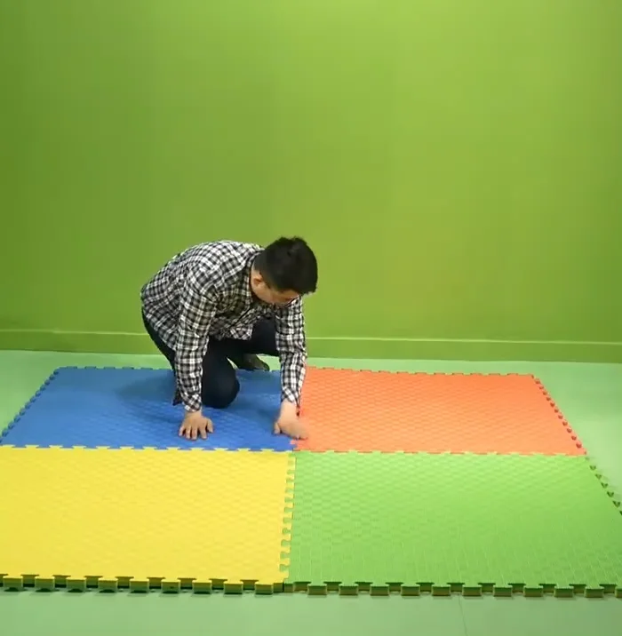 New Design 1m*1m*4cm Five Strip Tamami Eva Puzzle Taekwondo Mats Puzzle