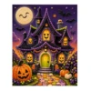 ZZC0776 Halloween Gothic House Pearl Painting