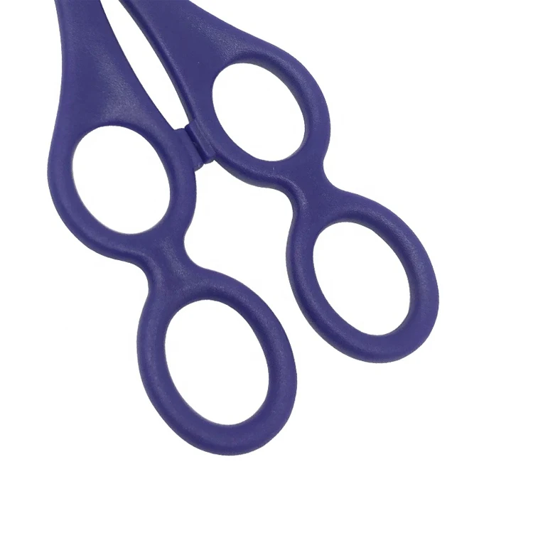 four holes handle pre-school training scissors