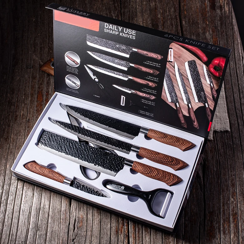 Cosmos Kitchen Knife Set in Gift Box - Color Chef Knives - Cooking Gif -  Jolinne