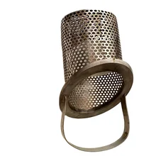 304 316 metal stainless steel wire mesh basket strainer with handle