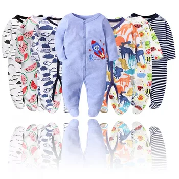 Baby Clothes Wholesale China Unisex Baby Bodysuit Footed Girl Boys Clothing Romper