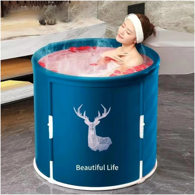 Portable Bathtub Foldable Bath Bucket Installation Free Bath Bucket