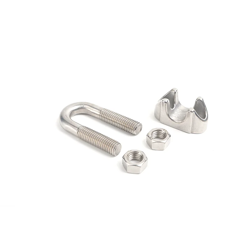 morsetti per cavi in acciaio duplex M5, acciaio inossidabile 304, 5 mm