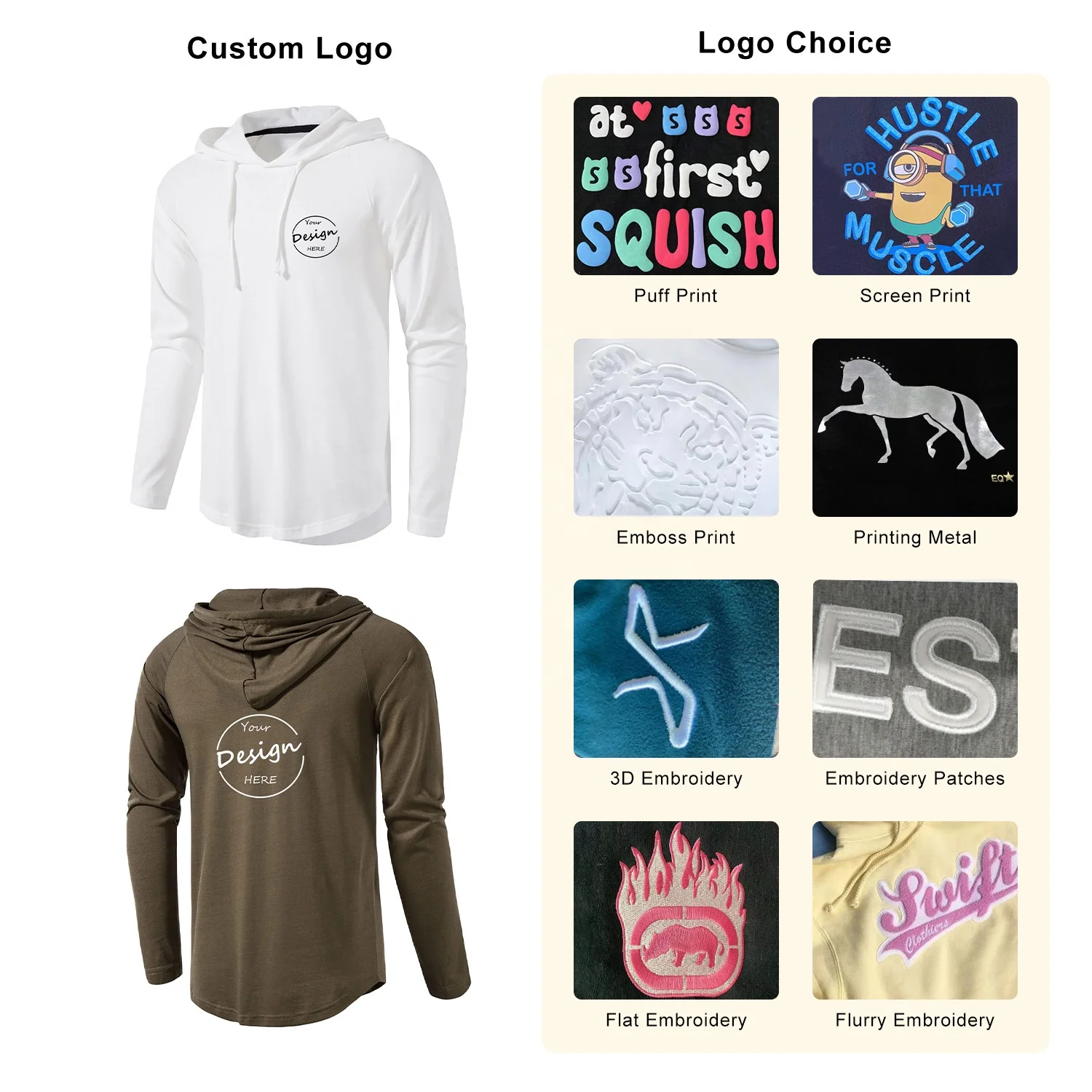 Wholesale Men’s Athletic Long Sleeve Hooded Top Quick Dry Knitted Sport Workout T-Shirt for Summer Running Hoodie Shirt