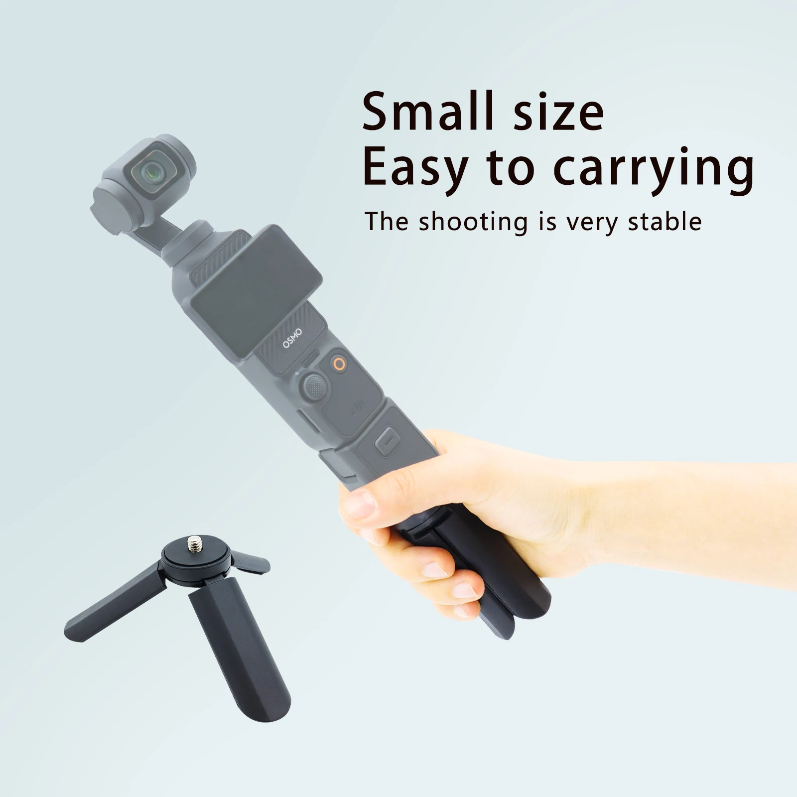 Mini Treppiede Per DJI Osmo Pocket 3 - Compatto, Portatile Con Vite 1/4''-20 E Design Antiscivolo - Foto 2