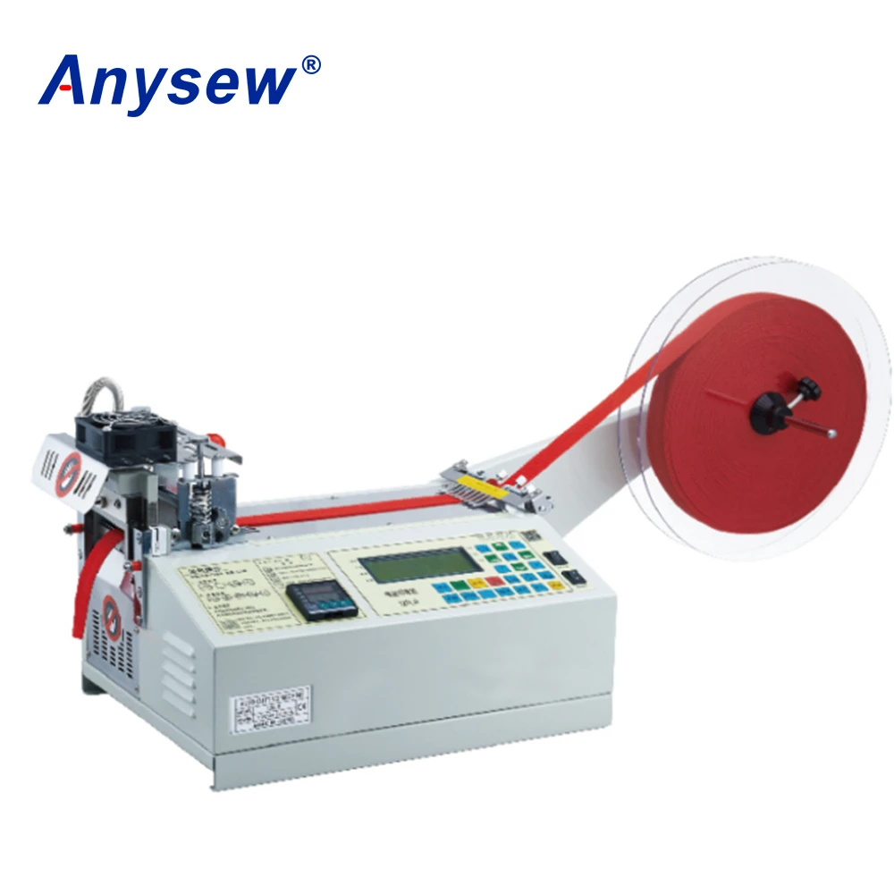 AS-120LR Automatic belt loop cutter cloth tape Cutting Machine(cold&hot) factory